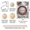 120 Pieces Macrame Kits for Beginners 3mm x 109yards Natural Cotton Macrame Cord with Wooden Beads & Rings,Wooden Sticks,Metal Rings Macrame Supplies Best for Macrame Plant Hanger